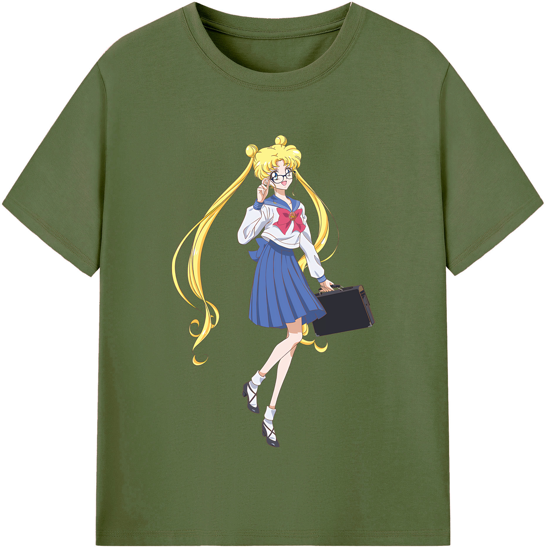 （画像用） 美少女戦士セーラームーン 愛野 美奈子 あいの みなこ Sailor Moon Aino Minako 綿100％半袖Tシャツ（フロントプリント）